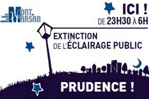 image : Extinction éclairage public, Prudence - Mont de Marsan