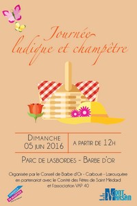image : affiche journée champêtre - Conseils de quartier - Mont de Marsan