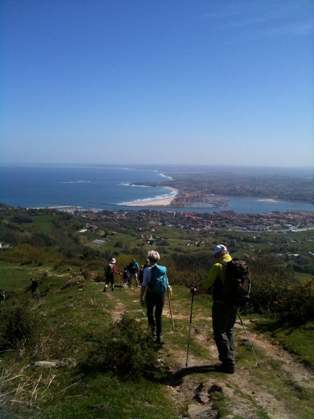 image : Vue de la randonnée à Fontarrabie 2014