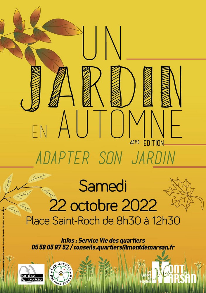 image : Affiche Un jardin en automne zéro déchet le 22 octobre 2022 - Mont de Marsan