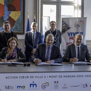 image : Signature de la convention Action Cœur de Ville 2 - Mont de Marsan et son agglomération