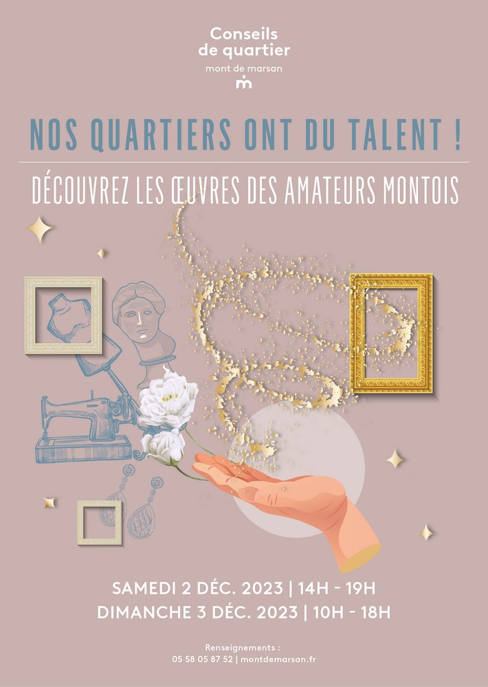 image : Affiche Nos quartiers ont du talent - Conseil de quartier - Mont de Marsan