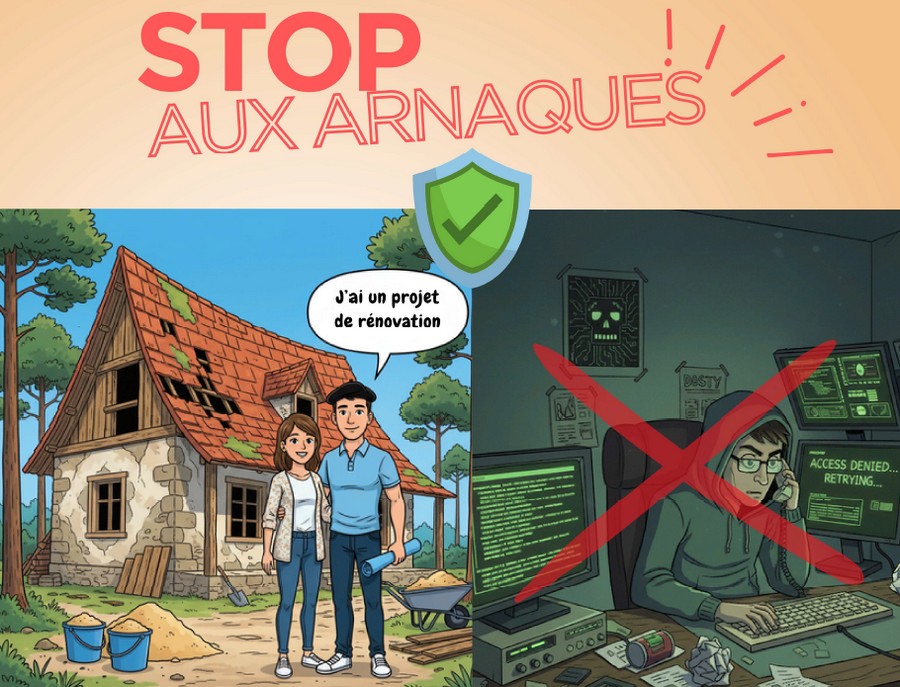 Visuel Rénovation de l'habitat : Stop aux arnaques