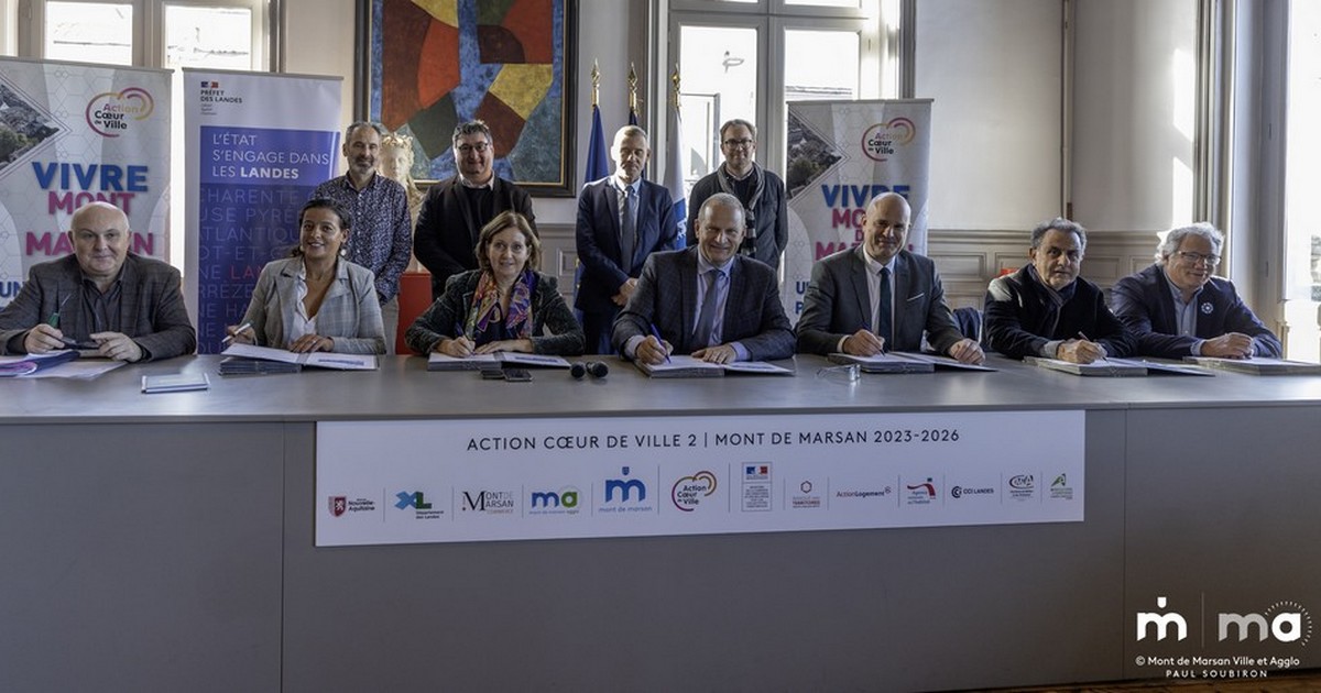 Signature de la convention Action Cœur de Ville 2023-2026