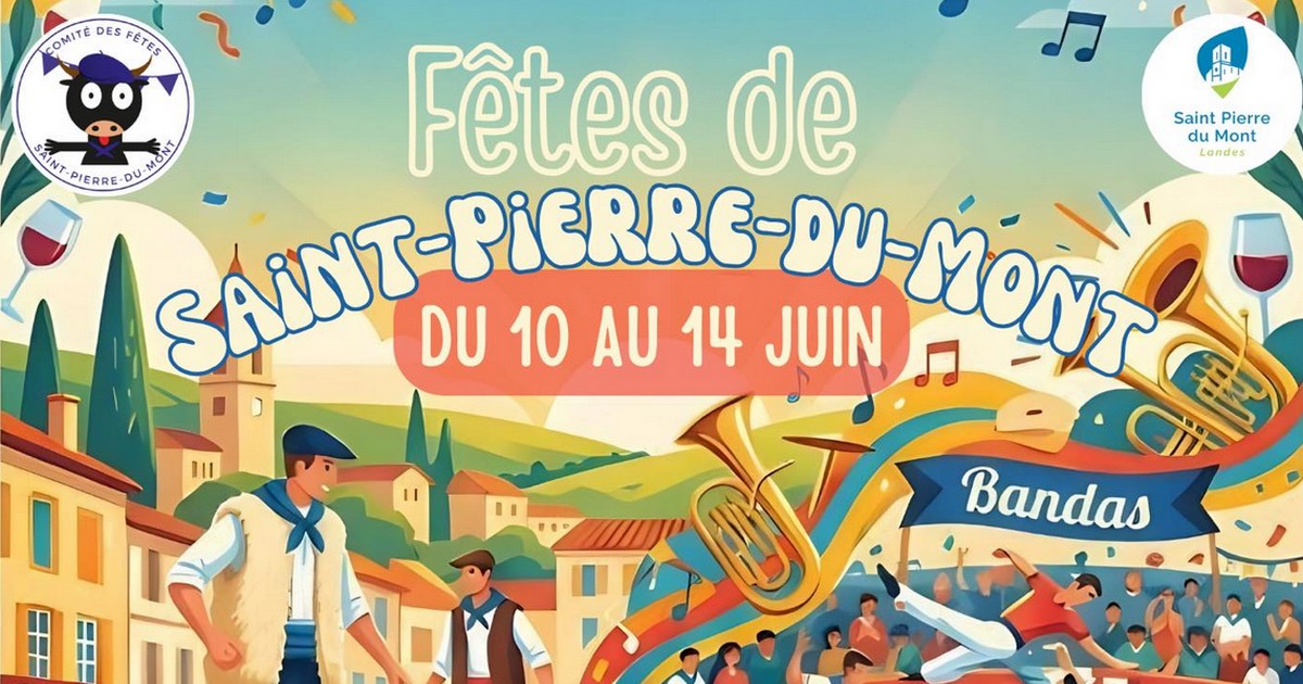 Couverture du programme des fêtes de Saint-Pierre-du-Mont du 10-14 juin 2026